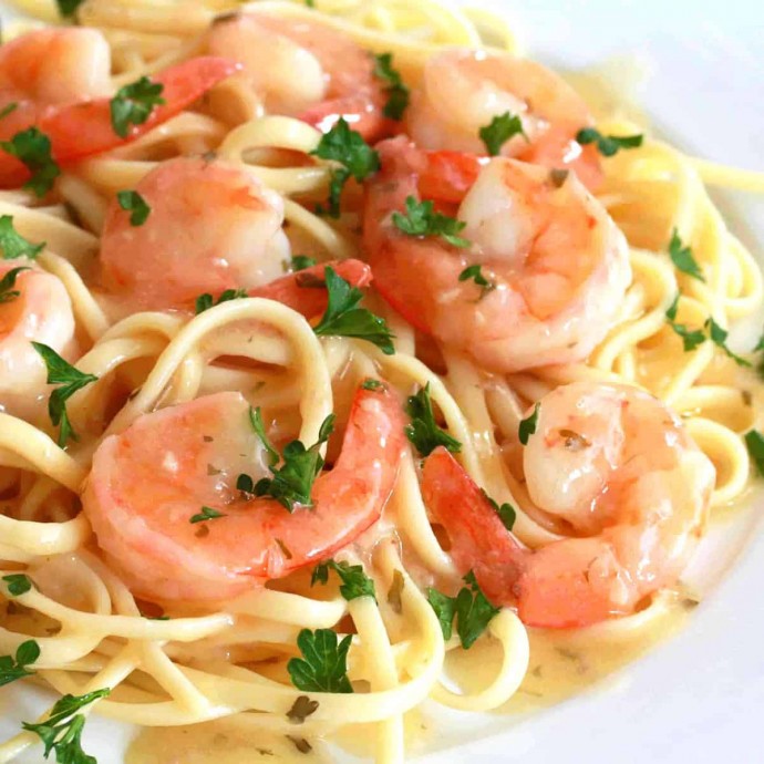 Lemon Garlic Shrimp Scampi