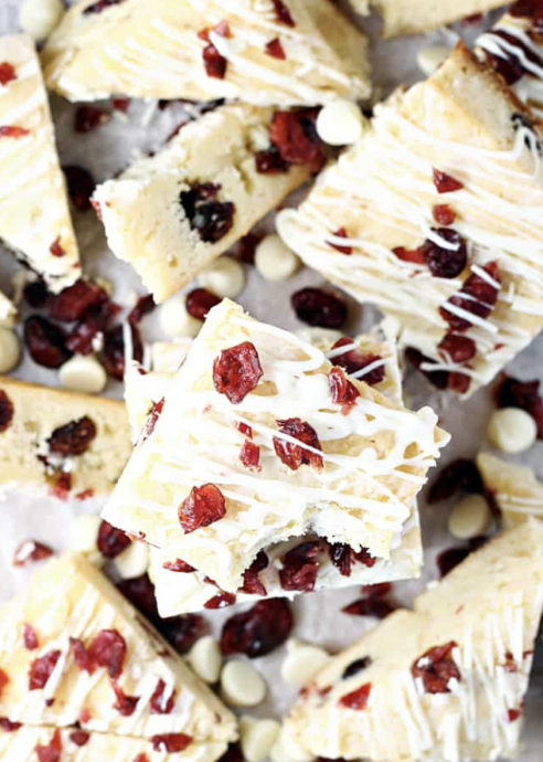 White Chocolate Cranberry Macadamia Bars