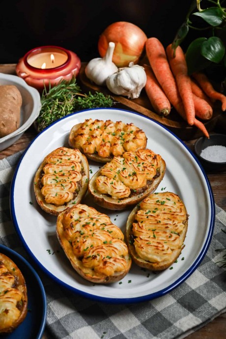 Shepherd's Pie Twice Baked Potatoes