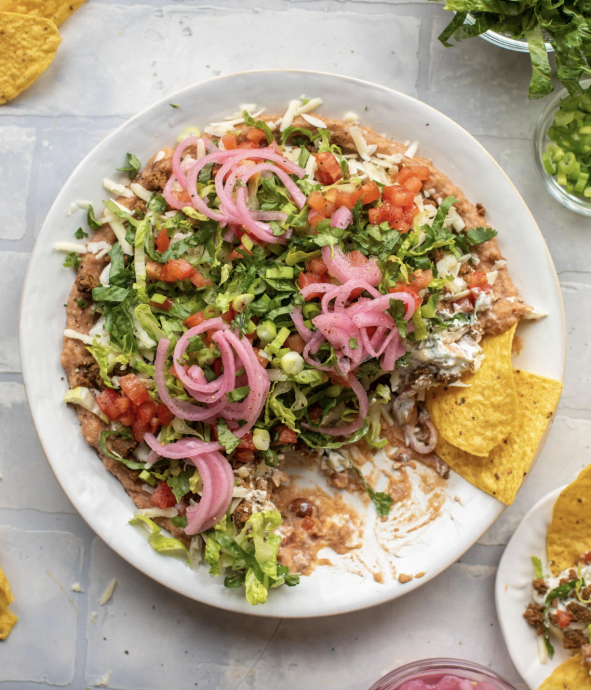 Smoky Chipotle Layered Taco Dip