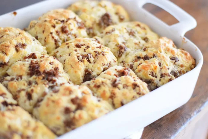 Sausage Cheddar Biscuits