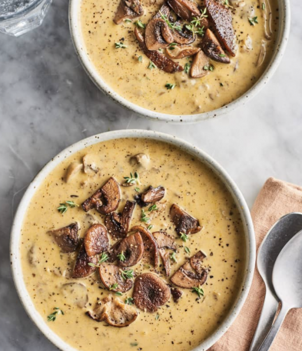 Savory, Satisfying, Creamy Mushroom Soup