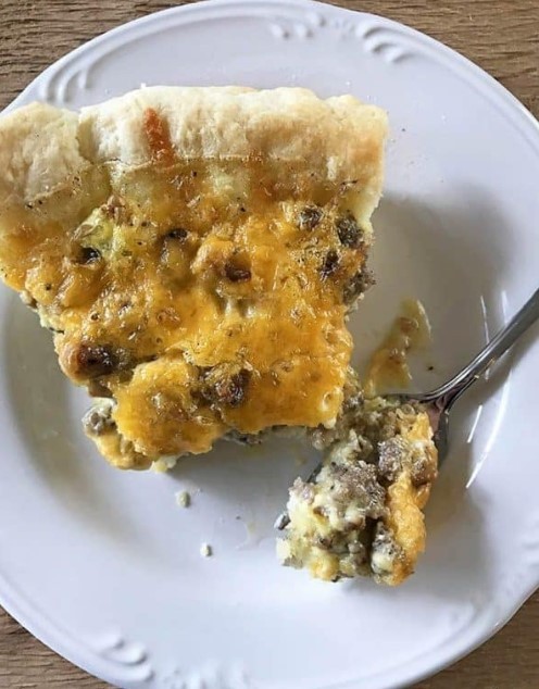 Southern Sausage Cheddar Quiche