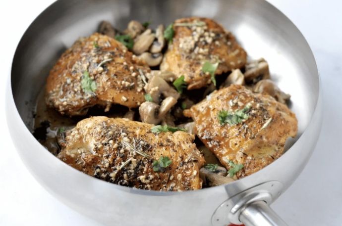 Herbed Chicken And Mushrooms - Dairy Free, Low Carb, Whole30