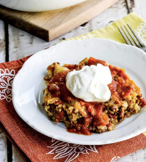 Cheesy Low-Carb Taco Casserole