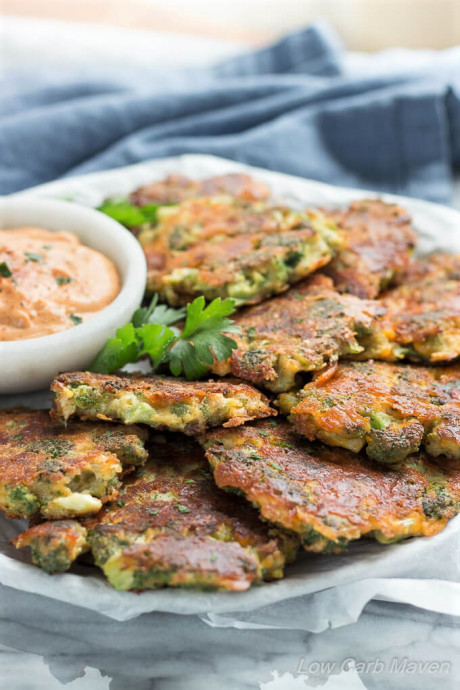 Broccoli Fritters With Cheddar Cheese (Easy, Low Carb Recipe)