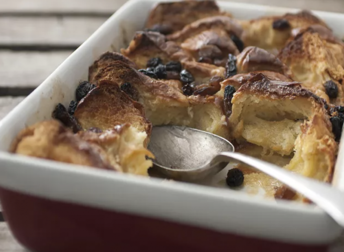 Luxurious Brioche and White Chocolate Bread and Butter Pudding