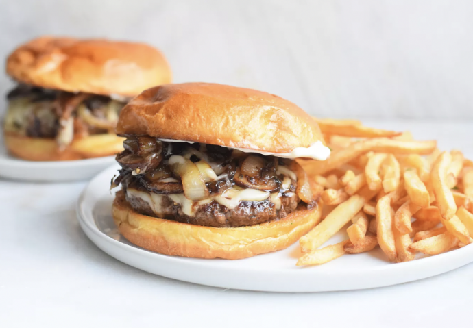 Mushroom Swiss Burgers With Truffle Aioli Recipe — Recipes