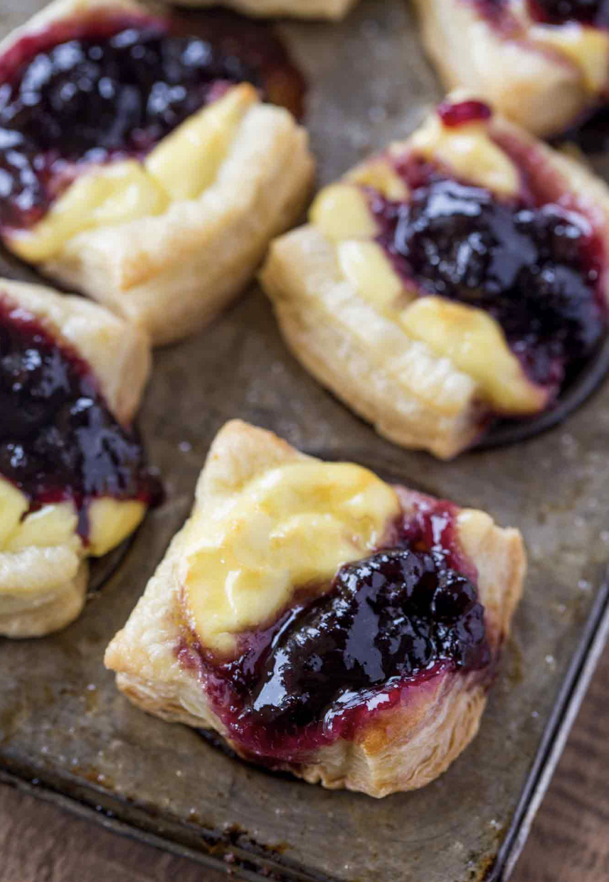Blueberry Vanilla Goat Cheese Pastry Bites — Recipes