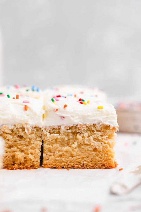 Vegan Vanilla Sheet Cake