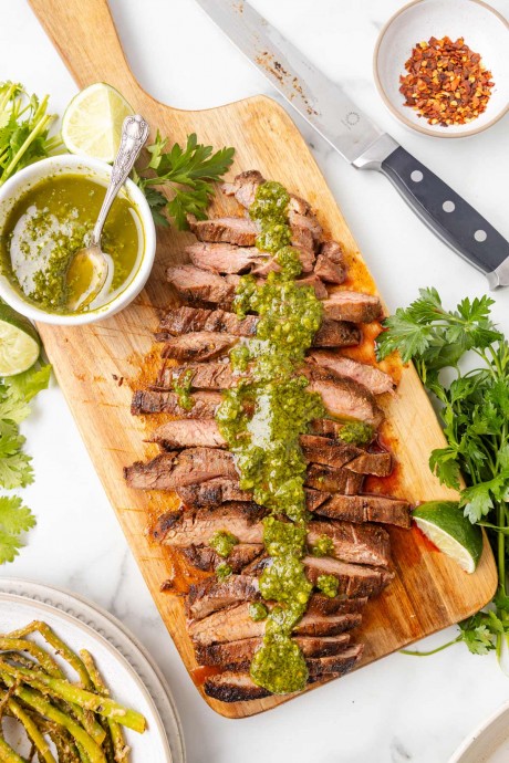 Chimichurri Grilled Flank Steak