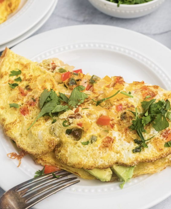 Avocado Manchego Cheese Omelette