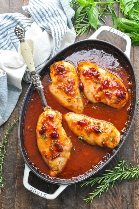 Dump-and-Bake Cranberry Chicken