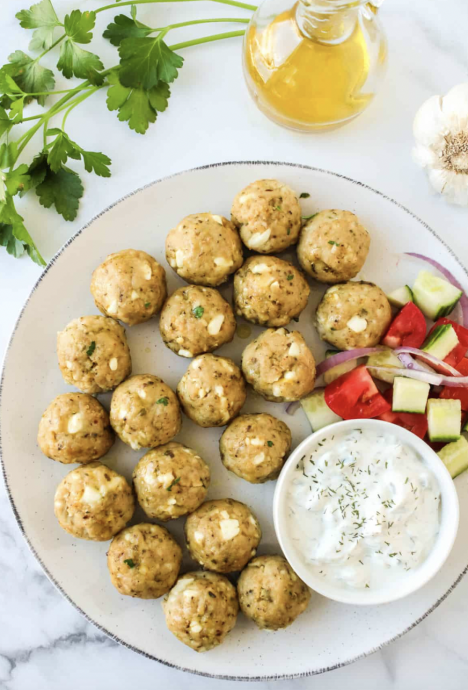 Greek Chicken Meatballs