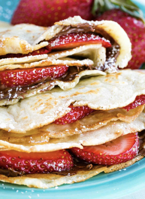 Strawberry Nutella Crepes