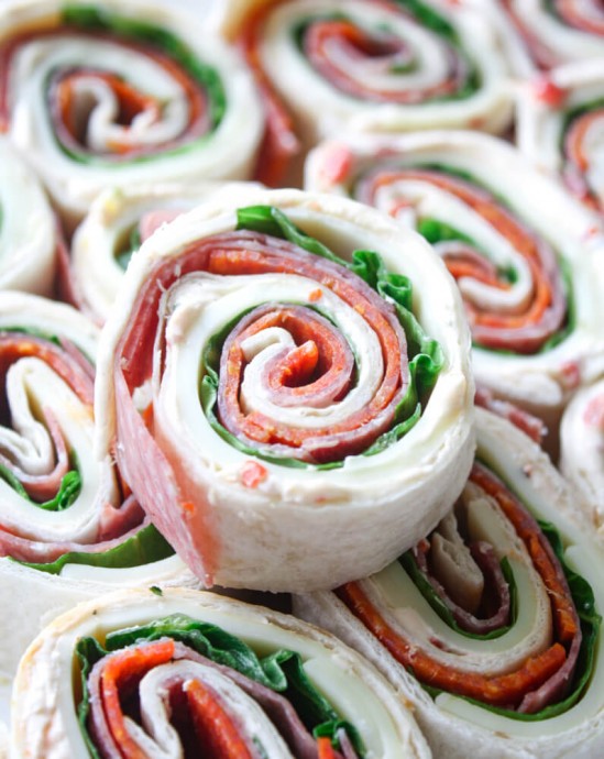 Italian Pinwheel Sandwiches