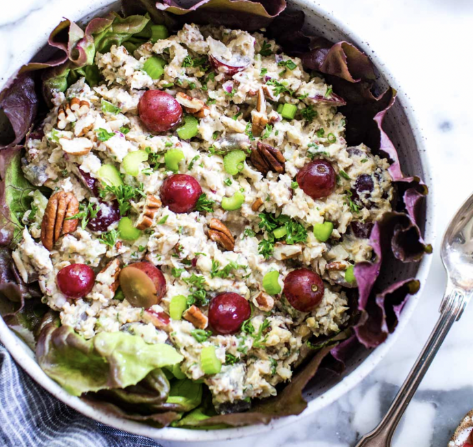 Vegan Chicken Salad With Chickpeas