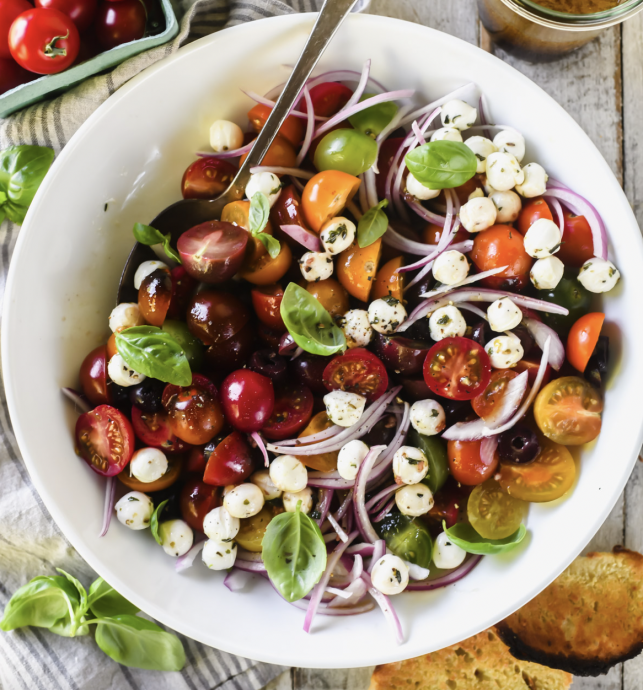 Cherry Tomato Caprese Salad