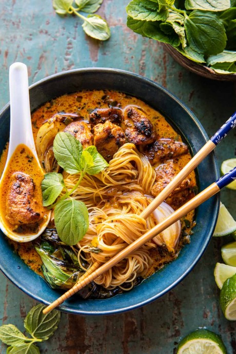30-Minute Creamy Thai Turmeric Chicken and Noodles