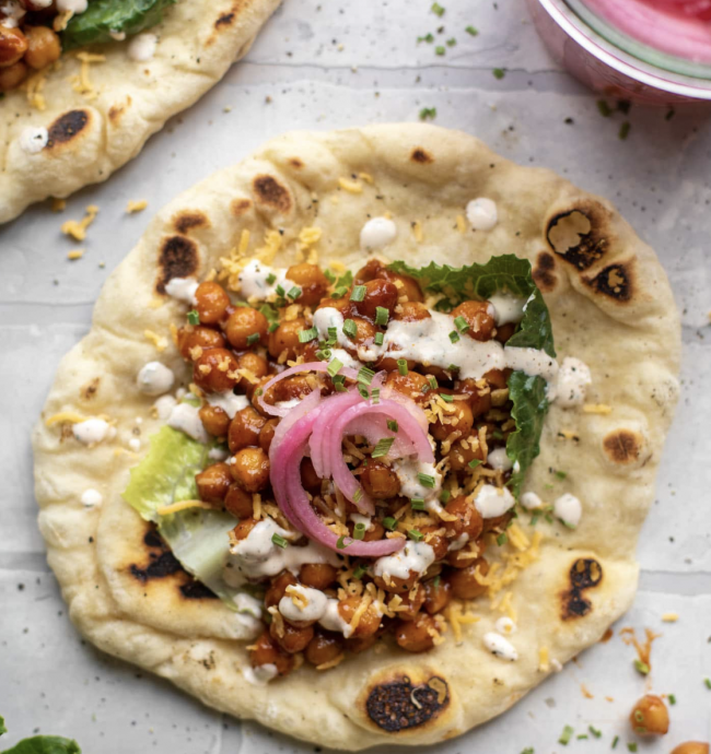 BBQ Chickpea Pitas