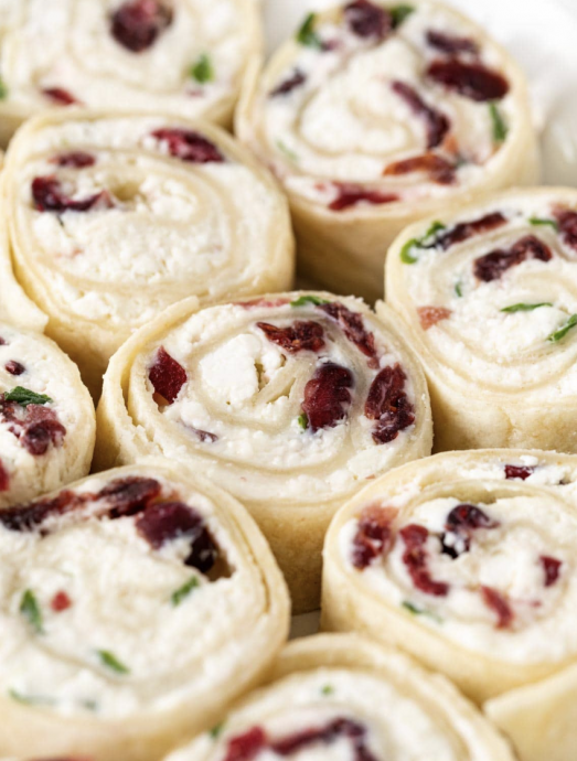 Cranberry Feta Pinwheels