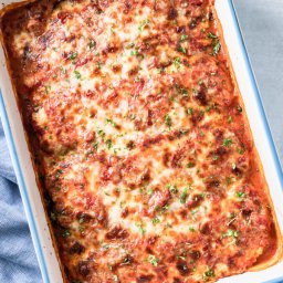 Vegetarian Keto Lasagna with Mushroom Ragu