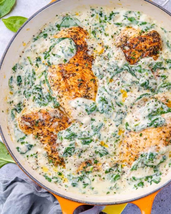 Creamy Chicken Spinach Creamy Chicken Spinach