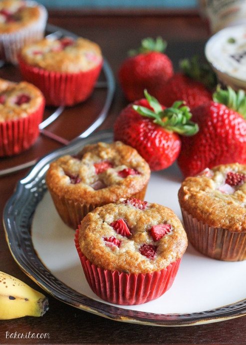 Strawberry Banana Muffins