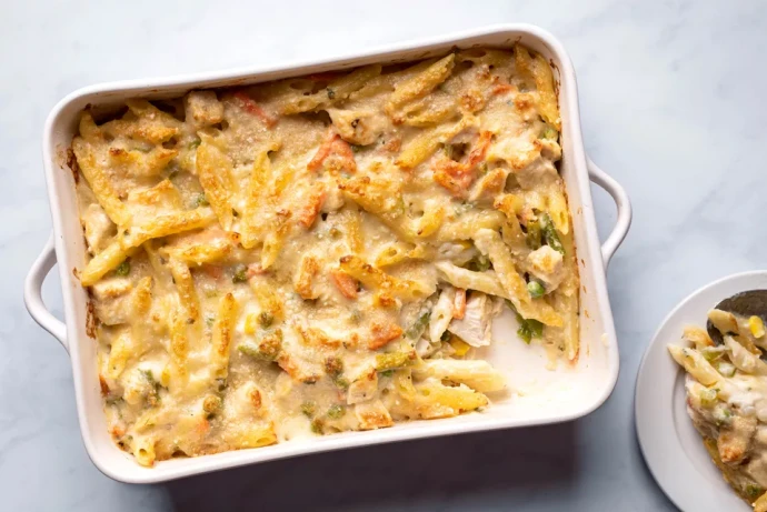 Creamy Chicken and Mini Penne Casserole Creamy Chicken and Mini Penne Casserole