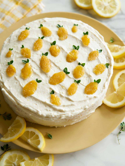 Lemon Thyme Layer Cake