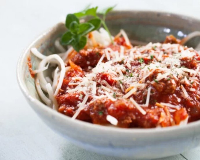Hearts of Palm Linguini and Legendary Spaghetti Sauce Bowl