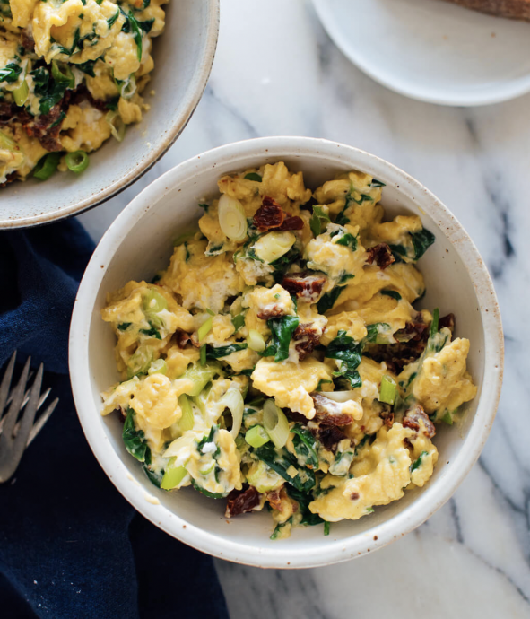 The Creamiest Scrambled Eggs (with Goat Cheese)