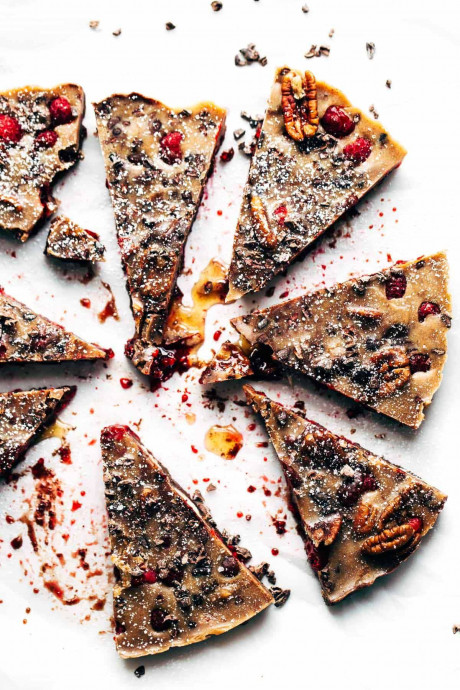 Chocolate Raspberry Almond Butter Bars