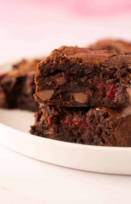 Raspberry Chocolate Brownies Raspberry Chocolate Brownies