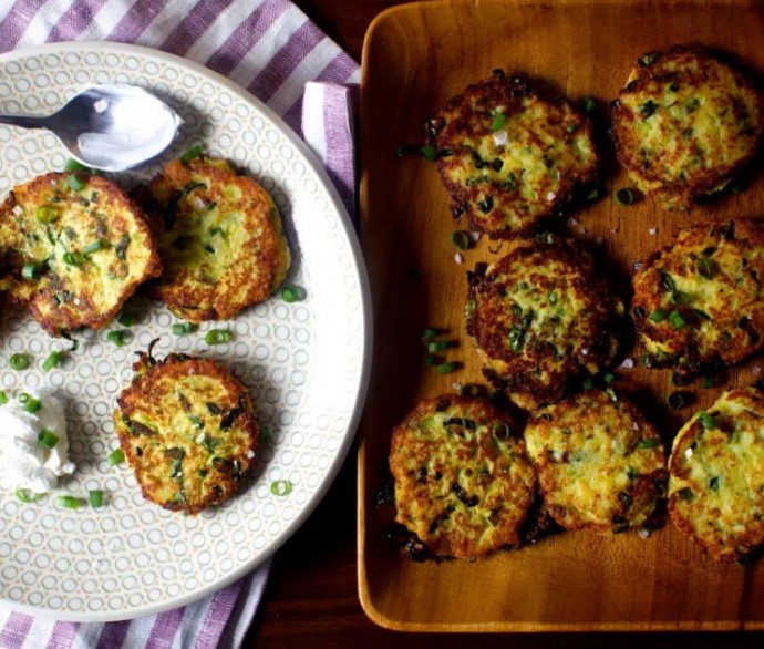 Potato Scallion And Kale Cakes