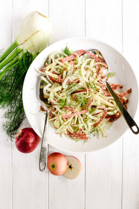 Apple, Fennel, and Salami Salad