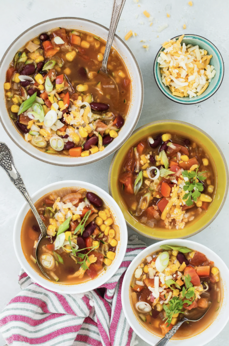 Crock Pot Mexican Corn and Bean Soup