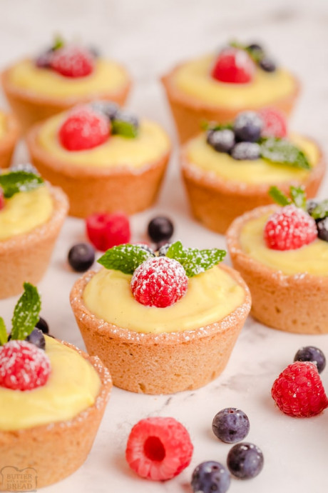 Sugar Cookie Fruit Tarts