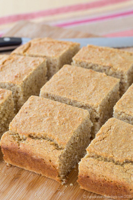 Gluten Free Cornbread Made with Apple Butter