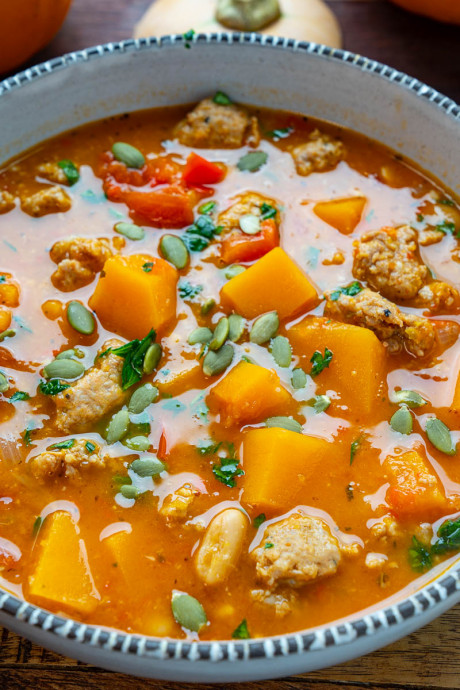 Italian Sausage Butternut Squash Soup