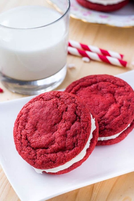Red Velvet Sandwich Cookies Red Velvet Sandwich Cookies