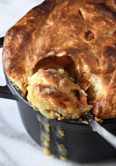 Chicken Pot Pie with Puff Pastry Recipe