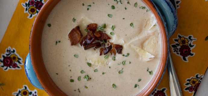 Roasted Cauliflower Soup