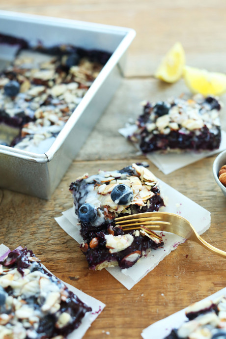 Almond Lemon Blueberry Pie Bars