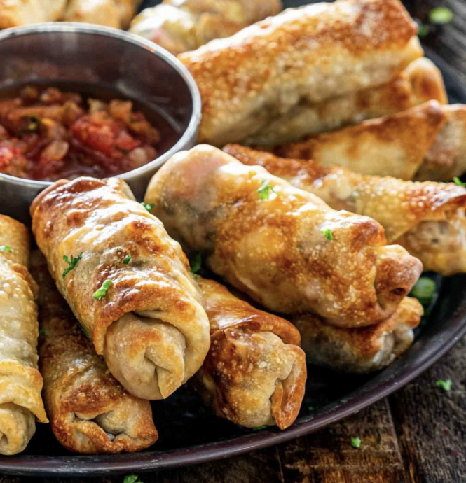 Mexican Chicken Egg Rolls