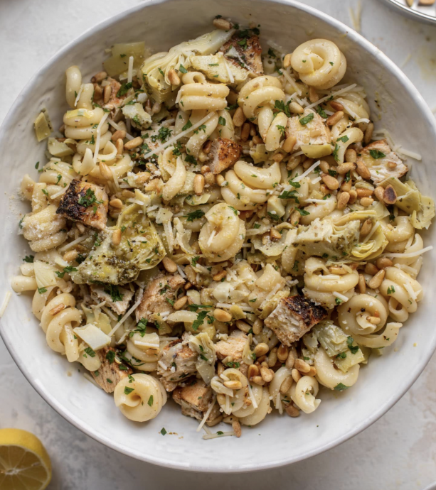 Lemon Chicken Artichoke Pasta Salad