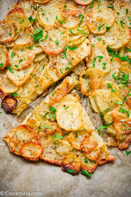 Sliced Potato Cake