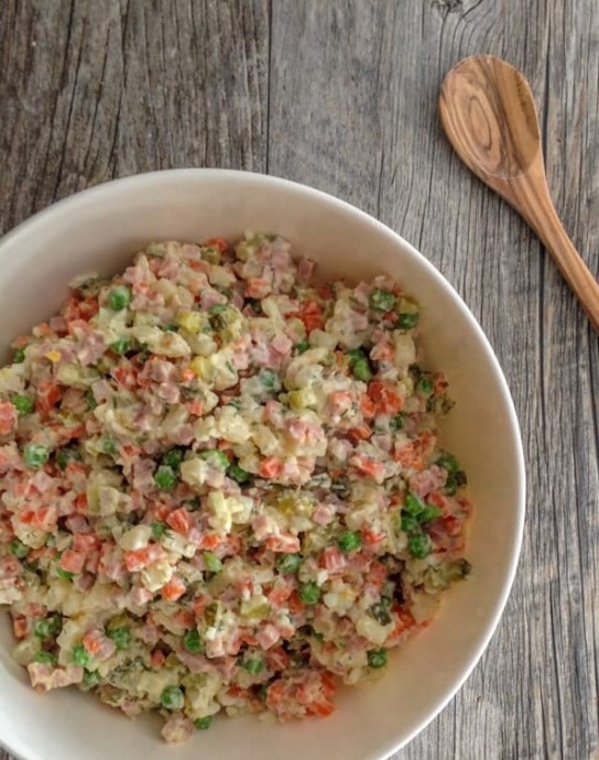 Olivye – Ukrainian Potato Salad Olivye – Ukrainian Potato Salad