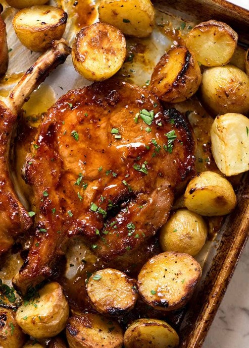 Oven Baked Pork Chops with Potatoes — Recipes