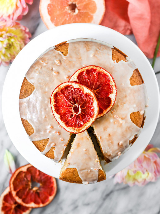 Vegan Grapefruit Olive Oil Cake